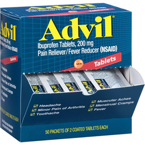 Advil two packs