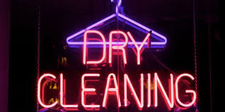 dry cleaning sign