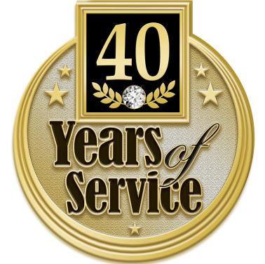 40 years of service