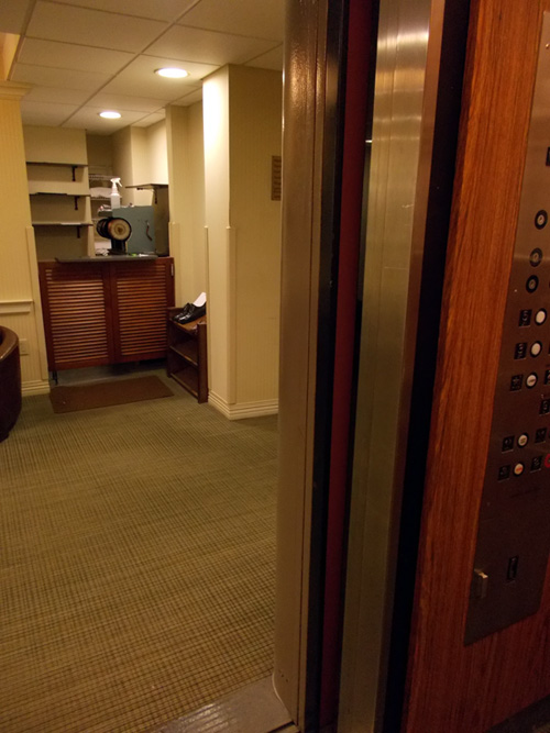 ACC view from elevator