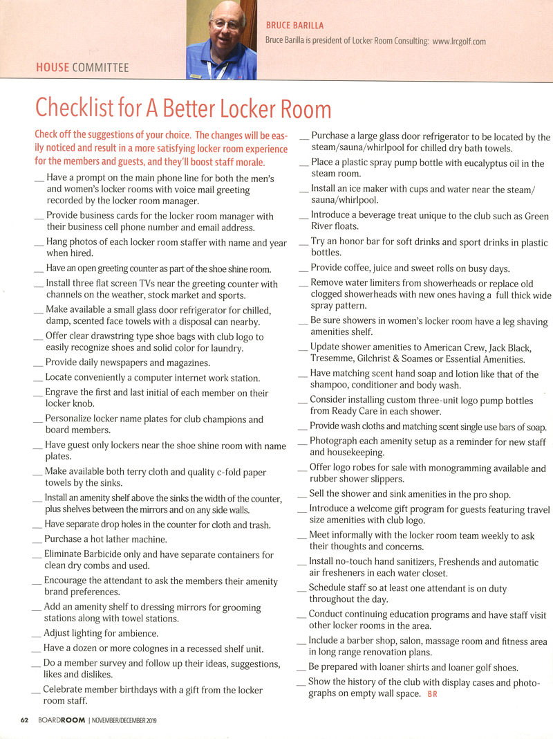 BRM Better LR Checklist