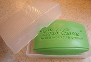 pine soap in dish