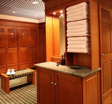 towels by grooming station
